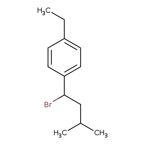 1-(1-bromo-3-methylbutyl)-4-ethylbenzene