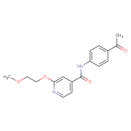N-(4-acetylphenyl)-2-(2-methoxyethoxy)pyridine-4-carboxamide