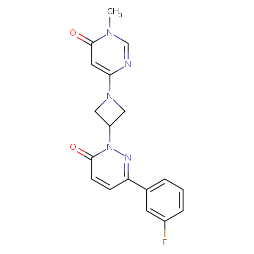6-(3-fluorophenyl)-2-[1-(1-methyl-6-oxo-1,6-dihydropyrimidin-4-yl)azetidin-3-yl]-2,3-dihydropyridazin-3-one