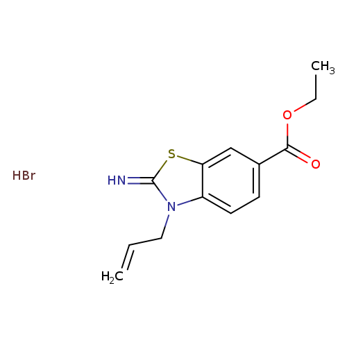 Ethyl 3-allyl-2-imino-2,3-dihydrobenzo[d]thiazole-6-carboxylate hydrobromide