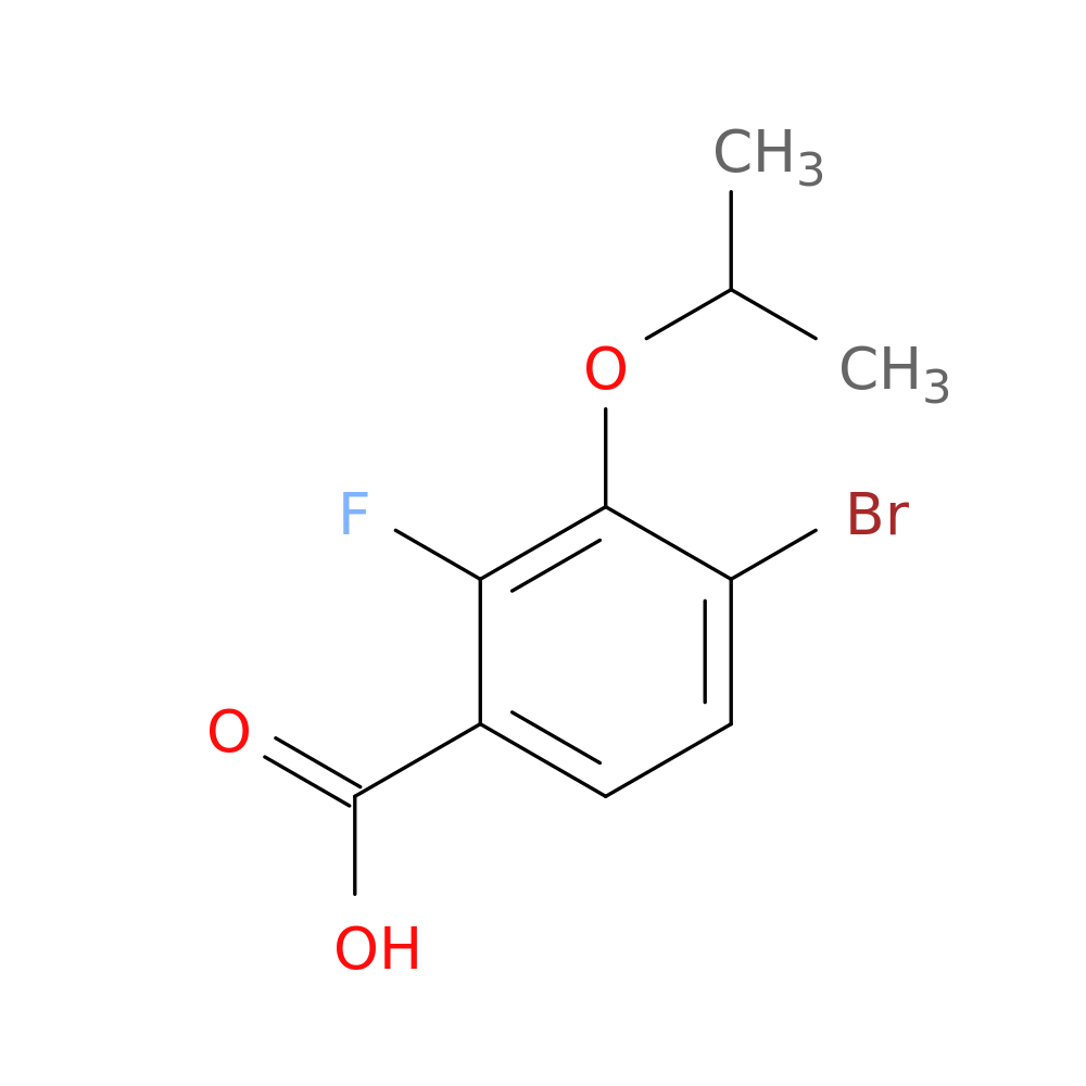 4-Bromo-2-fluoro-3-isopropoxybenzoic acid