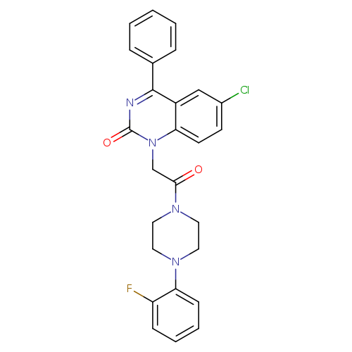 6-chloro-1-{2-[4-(2-fluorophenyl)piperazin-1-yl]-2-oxoethyl}-4-phenyl-1,2-dihydroquinazolin-2-one
