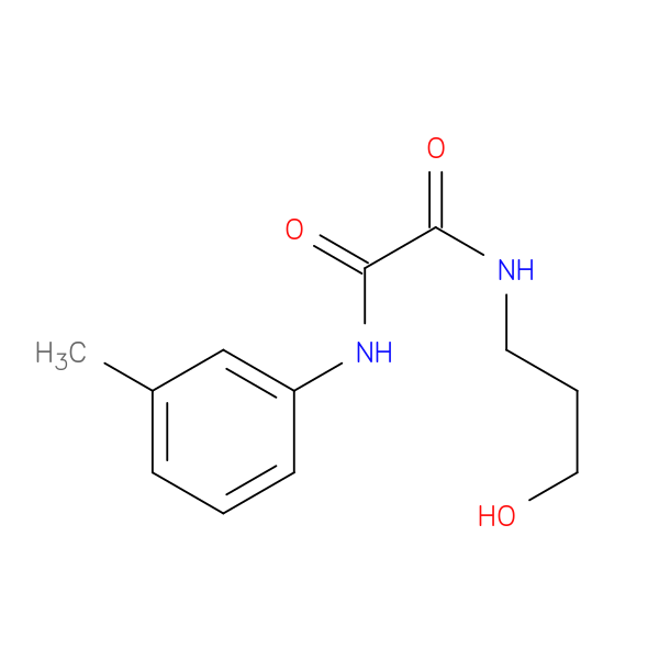 N-(3-hydroxypropyl)-N'-(3-methylphenyl)ethanediamide