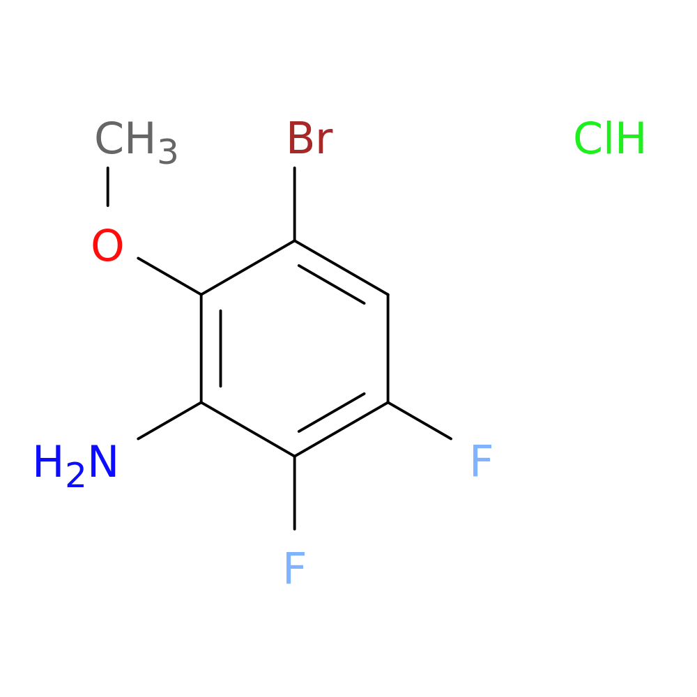 3-bromo-5,6-difluoro-2-methoxyaniline hydrochloride
