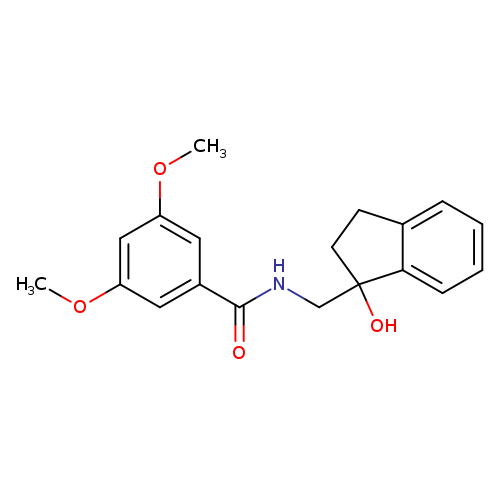 N-[(1-hydroxy-2,3-dihydro-1H-inden-1-yl)methyl]-3,5-dimethoxybenzamide