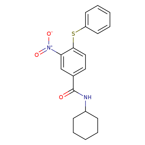 N-cyclohexyl-3-nitro-4-(phenylsulfanyl)benzamide