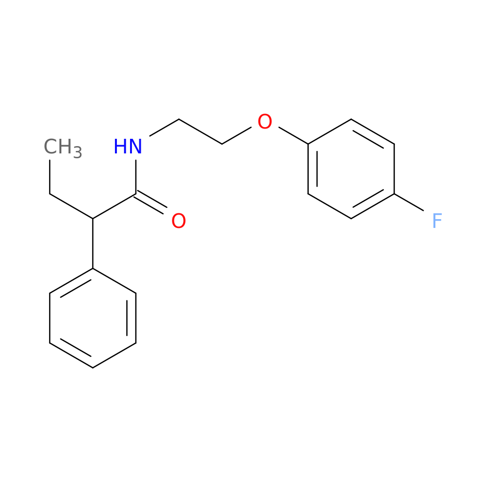 N-[2-(4-fluorophenoxy)ethyl]-2-phenylbutanamide