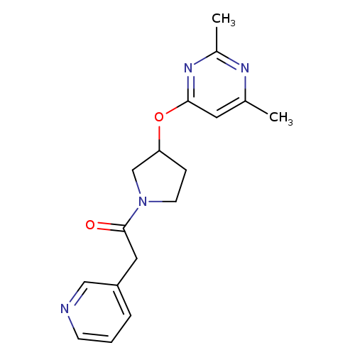1-{3-[(2,6-dimethylpyrimidin-4-yl)oxy]pyrrolidin-1-yl}-2-(pyridin-3-yl)ethan-1-one