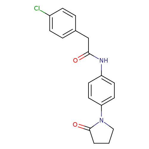 2-(4-chlorophenyl)-N-[4-(2-oxopyrrolidin-1-yl)phenyl]acetamide