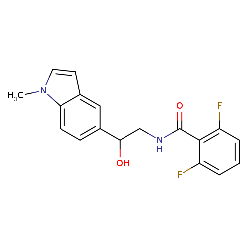 2,6-difluoro-N-[2-hydroxy-2-(1-methyl-1H-indol-5-yl)ethyl]benzamide