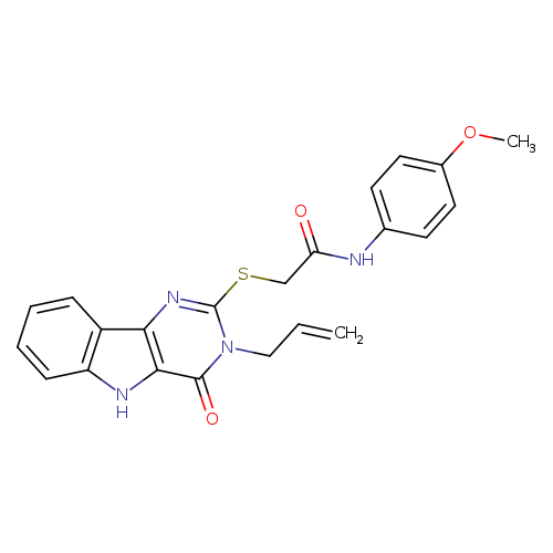 N-(4-methoxyphenyl)-2-{[4-oxo-3-(prop-2-en-1-yl)-3H,4H,5H-pyrimido[5,4-b]indol-2-yl]sulfanyl}acetamide