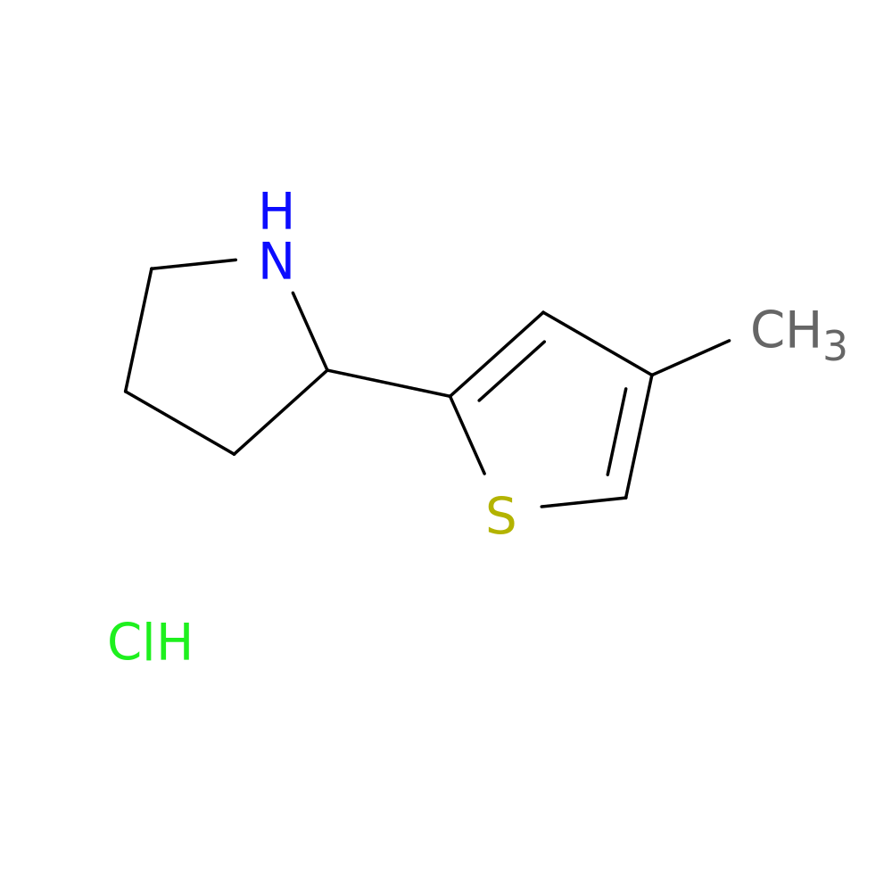 2-(4-methylthiophen-2-yl)pyrrolidine hydrochloride