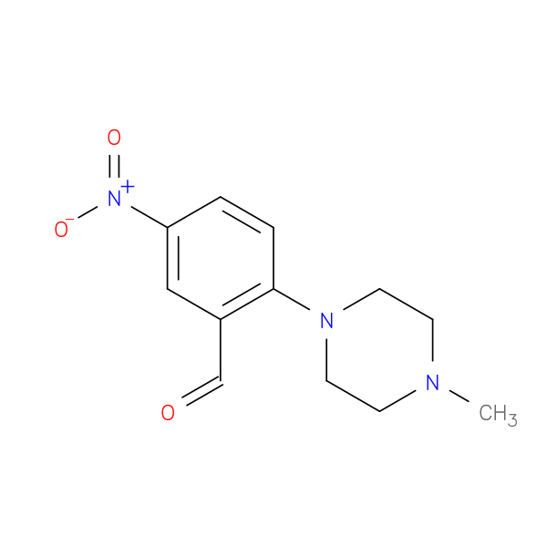 Benzaldehyde, 2-(4-methyl-1-piperazinyl)-5-nitro-