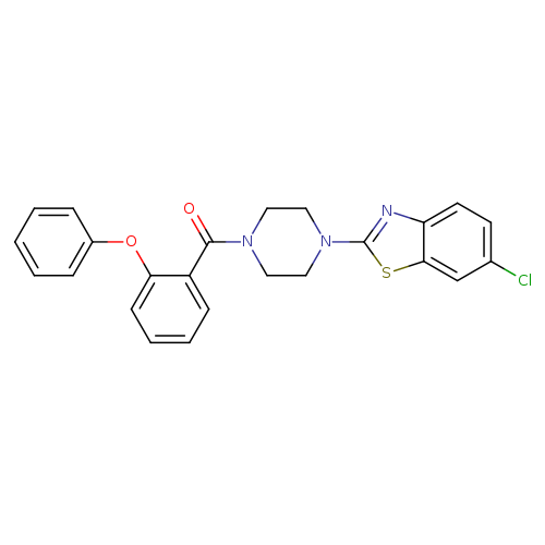 6-chloro-2-[4-(2-phenoxybenzoyl)piperazin-1-yl]-1,3-benzothiazole