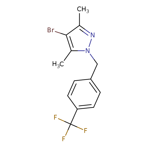 4-Bromo-3,5-dimethyl-1-(4-(trifluoromethyl)benzyl)-1H-pyrazole