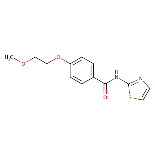 4-(2-methoxyethoxy)-N-(1,3-thiazol-2-yl)benzamide