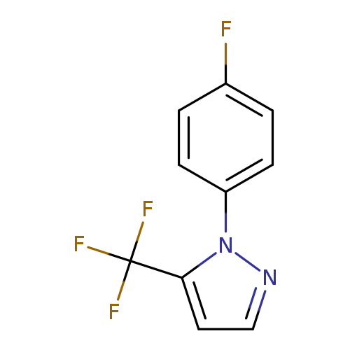 1H-Pyrazole, 1-(4-fluorophenyl)-5-(trifluoromethyl)-