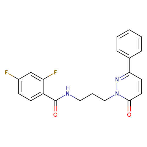 2,4-difluoro-N-[3-(6-oxo-3-phenyl-1,6-dihydropyridazin-1-yl)propyl]benzamide