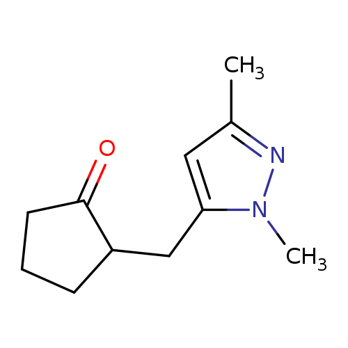 2-[(1,3-dimethyl-1H-pyrazol-5-yl)methyl]cyclopentan-1-one