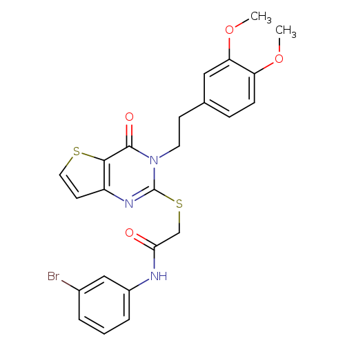 N-(3-bromophenyl)-2-({3-[2-(3,4-dimethoxyphenyl)ethyl]-4-oxo-3H,4H-thieno[3,2-d]pyrimidin-2-yl}sulfanyl)acetamide