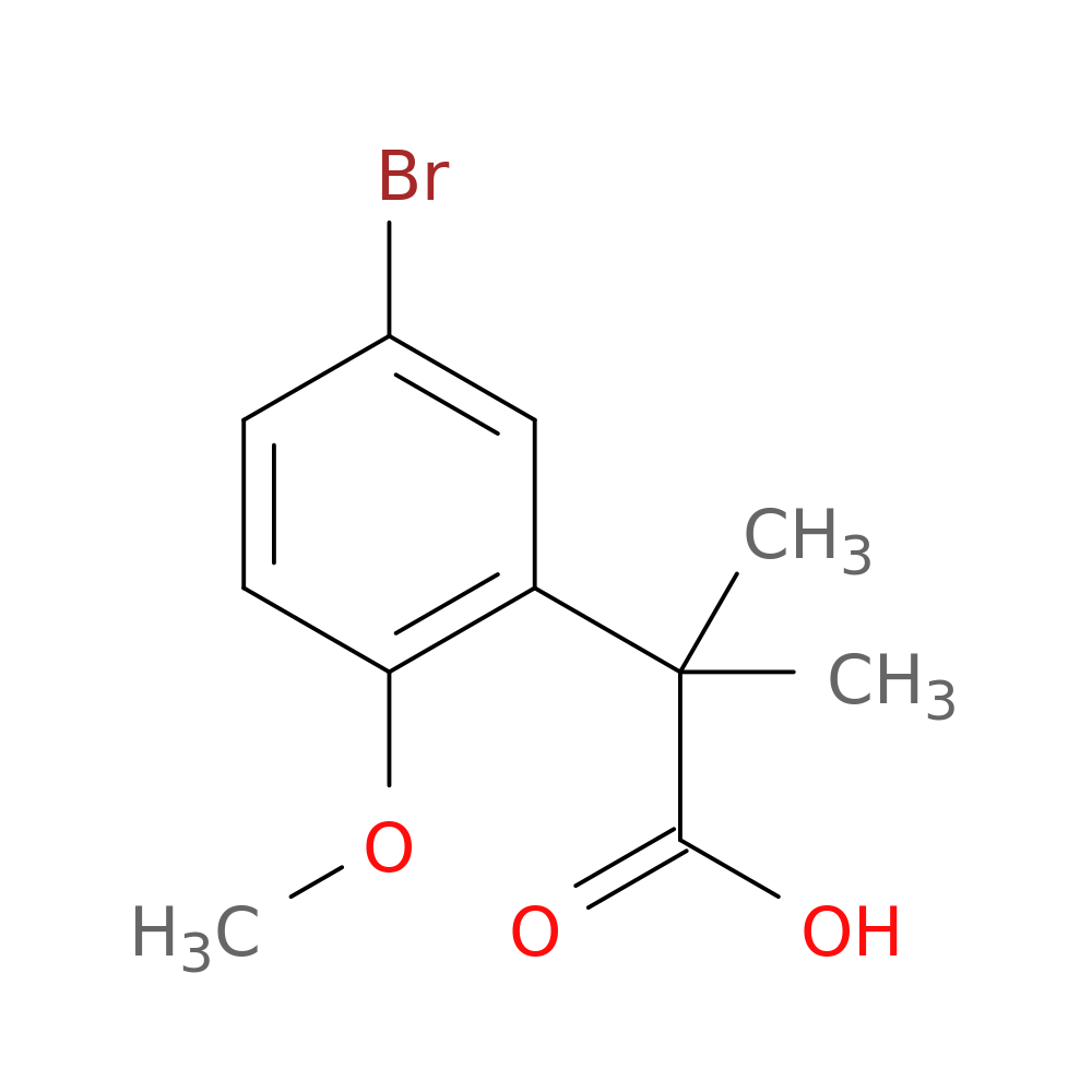 2-(5-bromo-2-methoxyphenyl)-2-methylpropanoic acid