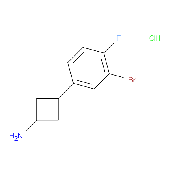 3-(3-bromo-4-fluorophenyl)cyclobutan-1-amine hydrochloride