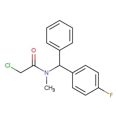 2-CHLORO-N-[(4-FLUOROPHENYL)(PHENYL)METHYL]-N-METHYLACETAMIDE