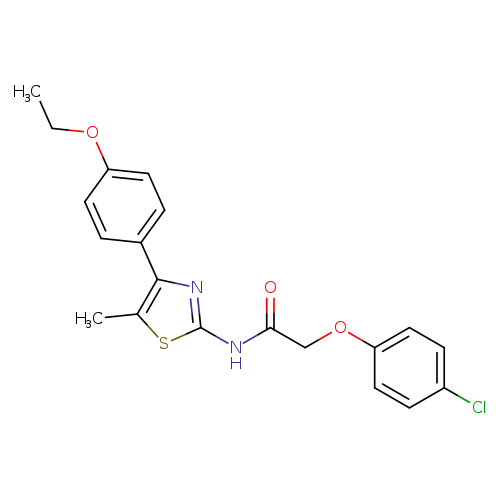 2-(4-chlorophenoxy)-N-[4-(4-ethoxyphenyl)-5-methyl-1,3-thiazol-2-yl]acetamide