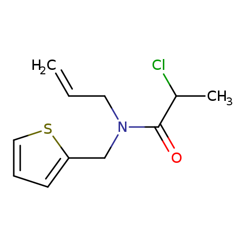 2-chloro-N-(prop-2-en-1-yl)-N-(thiophen-2-ylmethyl)propanamide