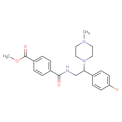 methyl 4-{[2-(4-fluorophenyl)-2-(4-methylpiperazin-1-yl)ethyl]carbamoyl}benzoate