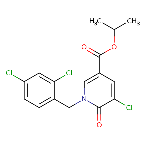 propan-2-yl 5-chloro-1-[(2,4-dichlorophenyl)methyl]-6-oxo-1,6-dihydropyridine-3-carboxylate