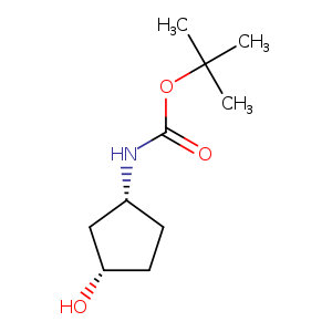 Carbamic acid, N-[(1R,3S)-3-hydroxycyclopentyl]-, 1,1-dimethylethyl ester, rel-
