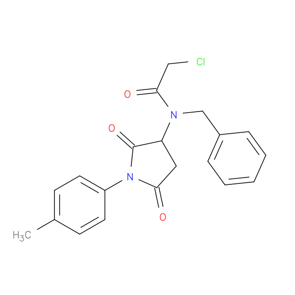 N-Benzyl-2-chloro-n-[1-(4-methylphenyl)-2,5-dioxopyrrolidin-3-yl]acetamide