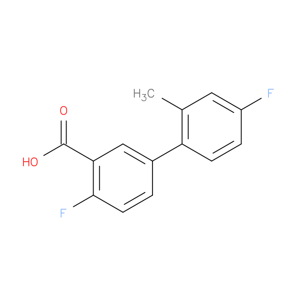 2-Fluoro-5-(4-fluoro-2-methylphenyl)benzoic acid