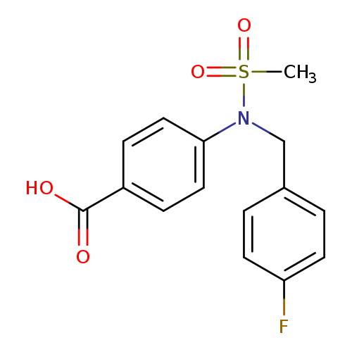 4-[(4-Fluorobenzyl)(methylsulfonyl)amino]benzoic acid