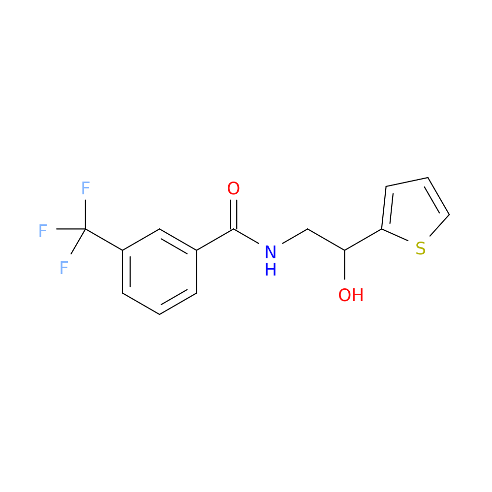 N-[2-hydroxy-2-(thiophen-2-yl)ethyl]-3-(trifluoromethyl)benzamide