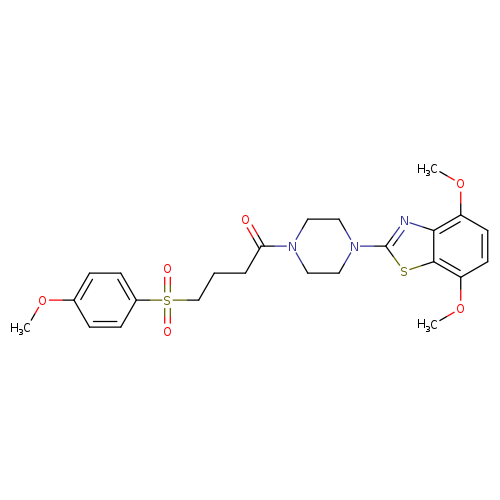 1-[4-(4,7-dimethoxy-1,3-benzothiazol-2-yl)piperazin-1-yl]-4-(4-methoxybenzenesulfonyl)butan-1-one