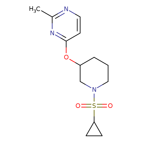 4-{[1-(cyclopropanesulfonyl)piperidin-3-yl]oxy}-2-methylpyrimidine