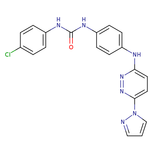 1-(4-chlorophenyl)-3-(4-{[6-(1H-pyrazol-1-yl)pyridazin-3-yl]amino}phenyl)urea