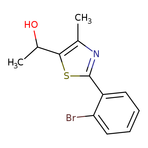 1-[2-(2-bromophenyl)-4-methyl-1,3-thiazol-5-yl]ethan-1-ol