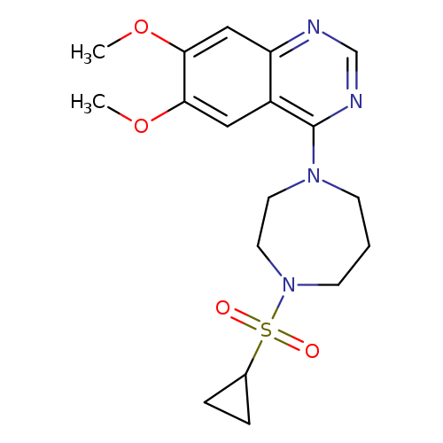 4-[4-(cyclopropanesulfonyl)-1,4-diazepan-1-yl]-6,7-dimethoxyquinazoline