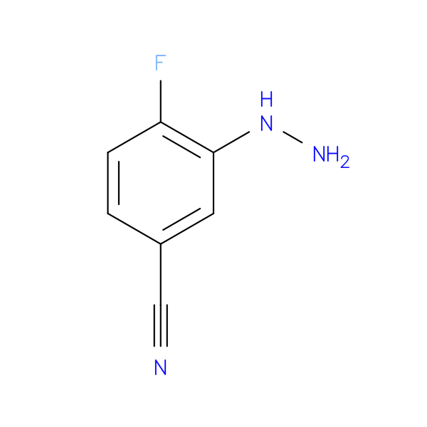 4-fluoro-3-hydrazinylbenzonitrile