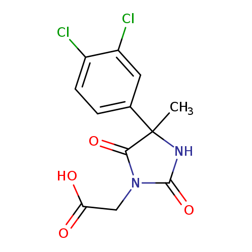 2-[4-(3,4-dichlorophenyl)-4-methyl-2,5-dioxoimidazolidin-1-yl]acetic acid