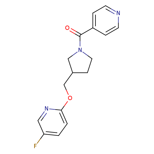 5-fluoro-2-{[1-(pyridine-4-carbonyl)pyrrolidin-3-yl]methoxy}pyridine