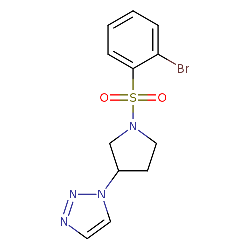 1-[1-(2-bromobenzenesulfonyl)pyrrolidin-3-yl]-1H-1,2,3-triazole