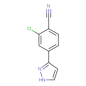 2-CHLORO-4-(1H-PYRAZOL-5-YL)BENZONITRILE