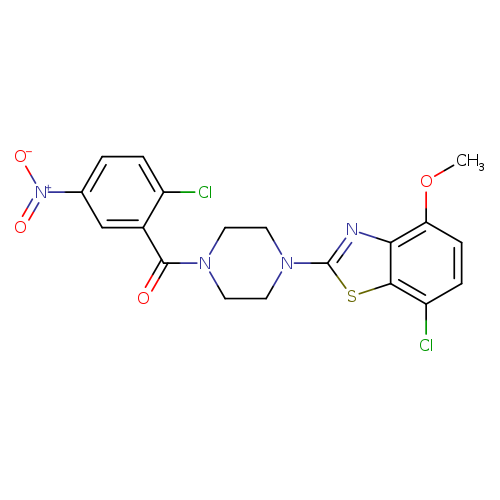 7-chloro-2-[4-(2-chloro-5-nitrobenzoyl)piperazin-1-yl]-4-methoxy-1,3-benzothiazole