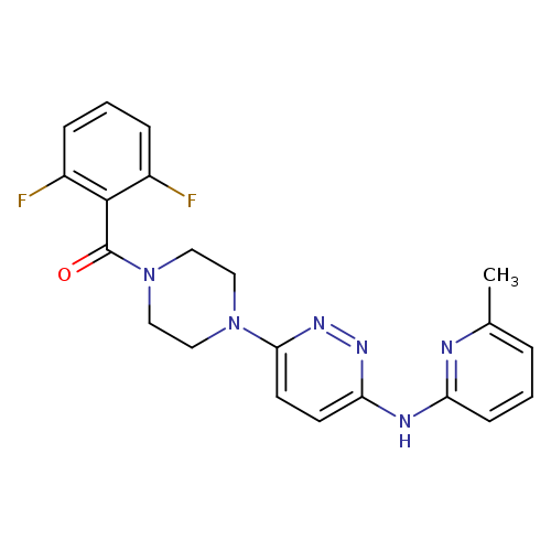 6-[4-(2,6-difluorobenzoyl)piperazin-1-yl]-N-(6-methylpyridin-2-yl)pyridazin-3-amine