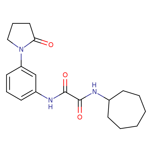 N'-cycloheptyl-N-[3-(2-oxopyrrolidin-1-yl)phenyl]ethanediamide