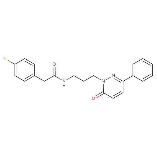 2-(4-fluorophenyl)-N-[3-(6-oxo-3-phenyl-1,6-dihydropyridazin-1-yl)propyl]acetamide